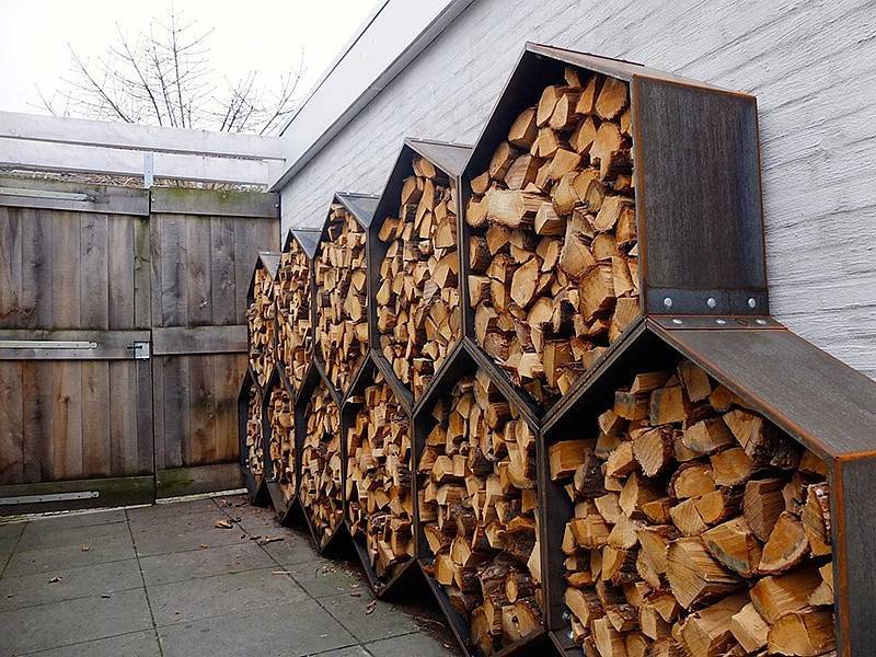 Как складывать дрова: способы. поленница для дров
