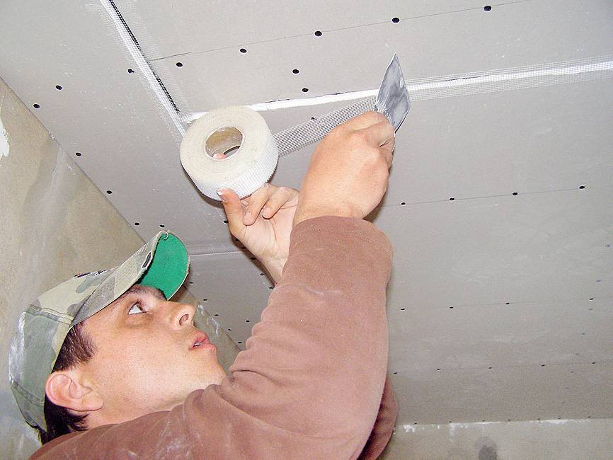 Технология шпаклевания потолка из гипсокартона под покраску