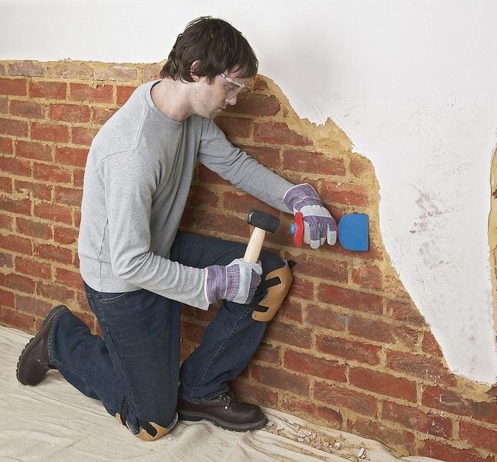 Как убрать штукатурку со стен