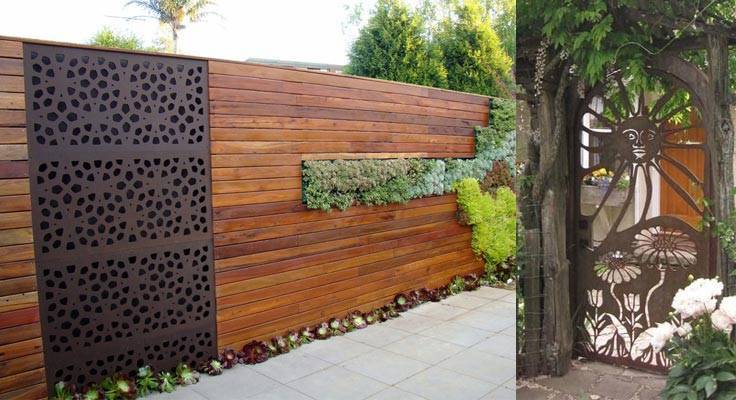 Красивые деревянные заборы для частного дома (60 фото)