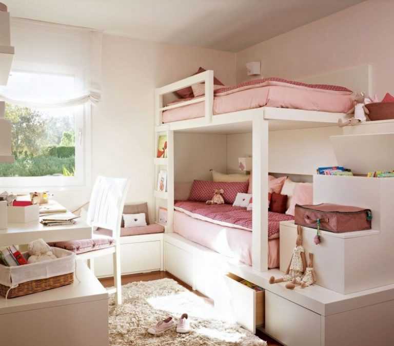 Детская спальня для двоих девочек фото