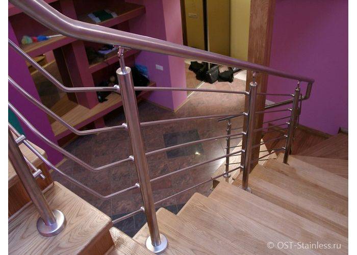 Перила для лестницы (57 фото): удобно, безопасно и привлекательно - «декор»
