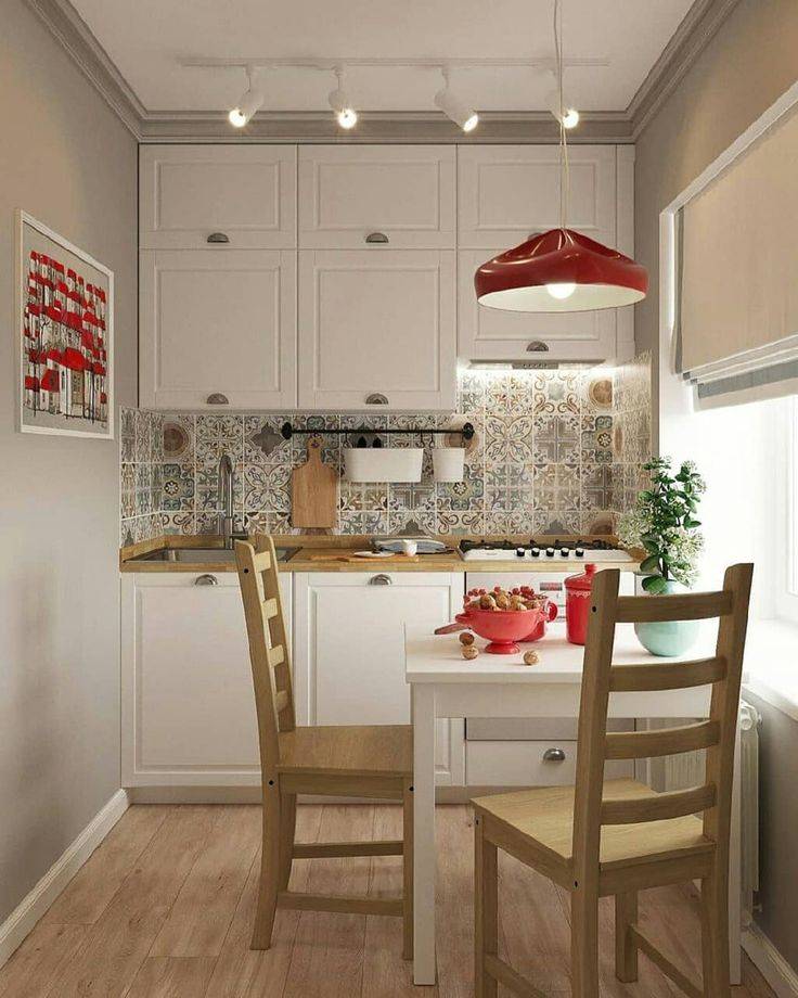 Дизайн кухни 8 кв м (51 фото): особенности оформления помещения и выбора стола