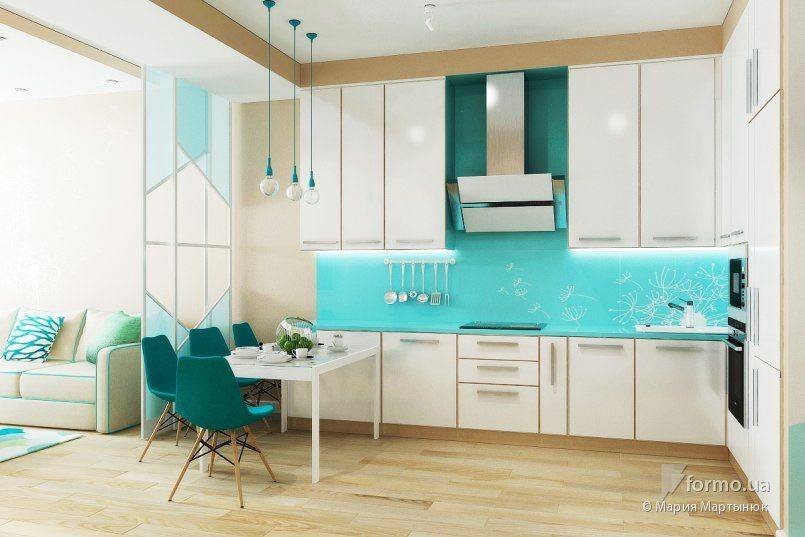 Голубая кухня (150 реальных фото): с какими цветами сочетать, лучшие идеи дизайна в разных стилях