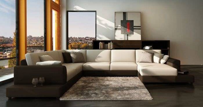 Модульные диваны в интерьере гостиной: особенности выбора и применения (50 фото)