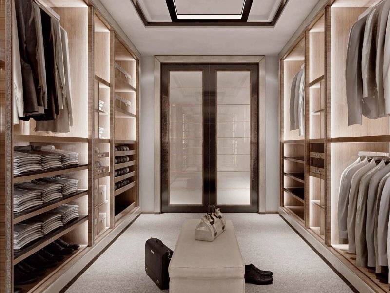 Особенности дизайна гардеробной комнаты, оптимальная комплектация