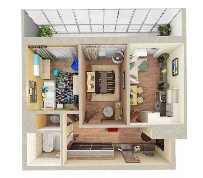 Красивая планировка однокомнатной квартиры - 135 фото-идей и видео описание тонкостей дизайна квартиры