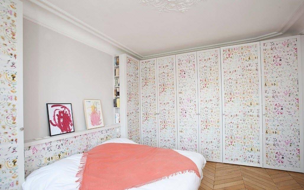 Комбинирование обоев в спальне — 120 фото оригинального дизайна