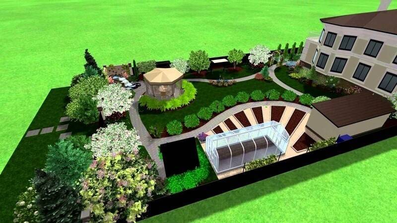 Дизайн участка 10 соток — планируем и делаем ландшафтный дизайн для загородного дома (115 фото и видео)