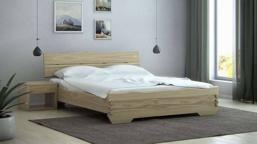 Кровати двуспальные деревянные (50 фото): надежная роскошь