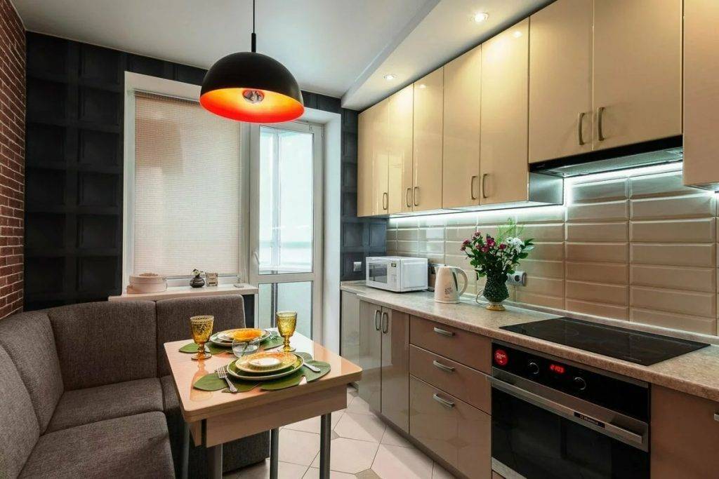 Дизайн интерьера кухни 8 кв м, фото планировки с холодильником | houzz россия