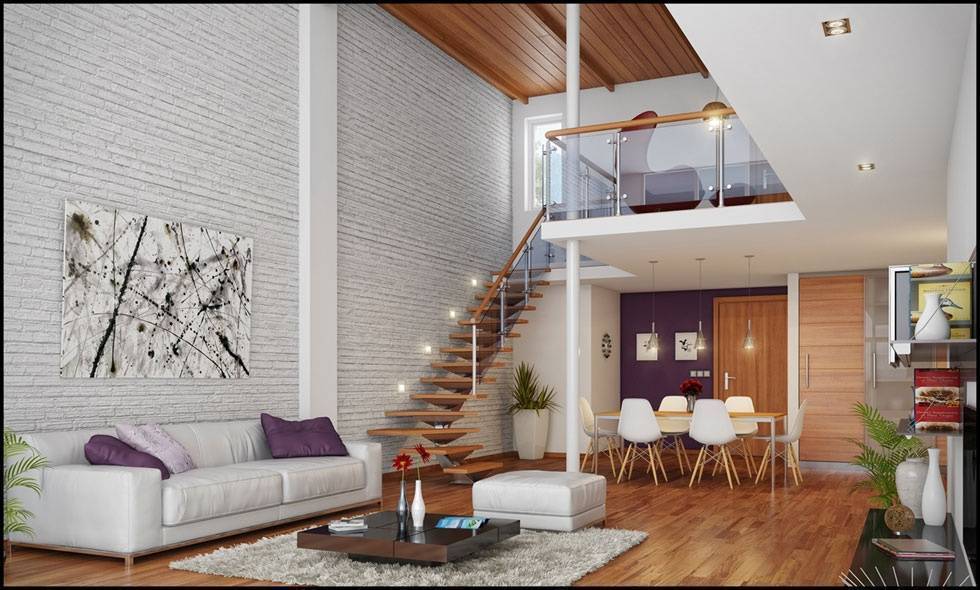 Двухуровневые квартиры: фото идеи, дизайн двухэтажной квартиры