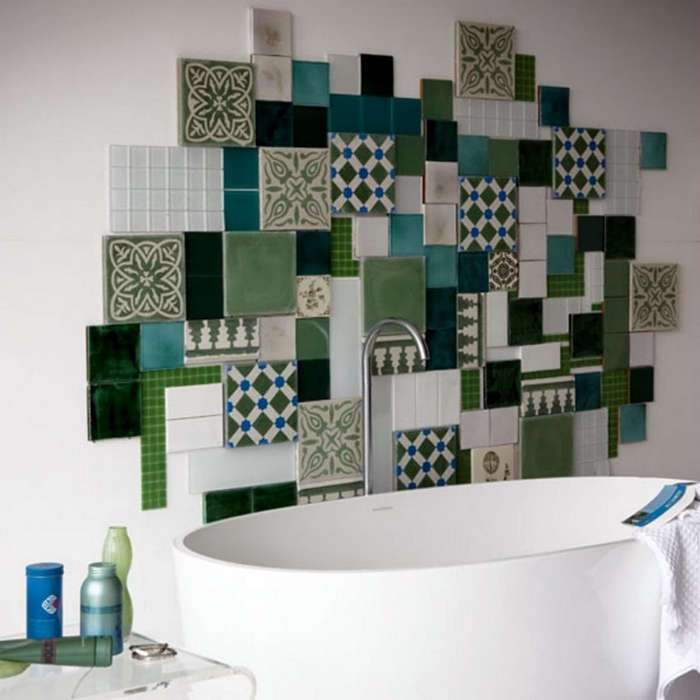 Использование мозаики в интерьере ванной комнаты