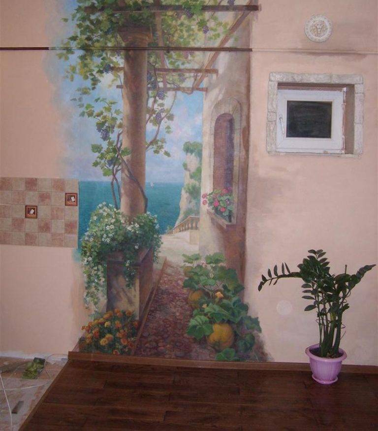 Роспись стен в интерьере (54 фото): оригинальный декор для квартиры | колыбель ангелов