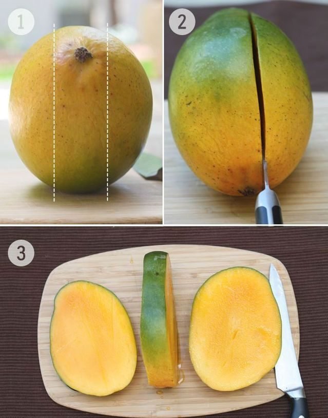 Как чистить манго с косточкой в домашних условиях