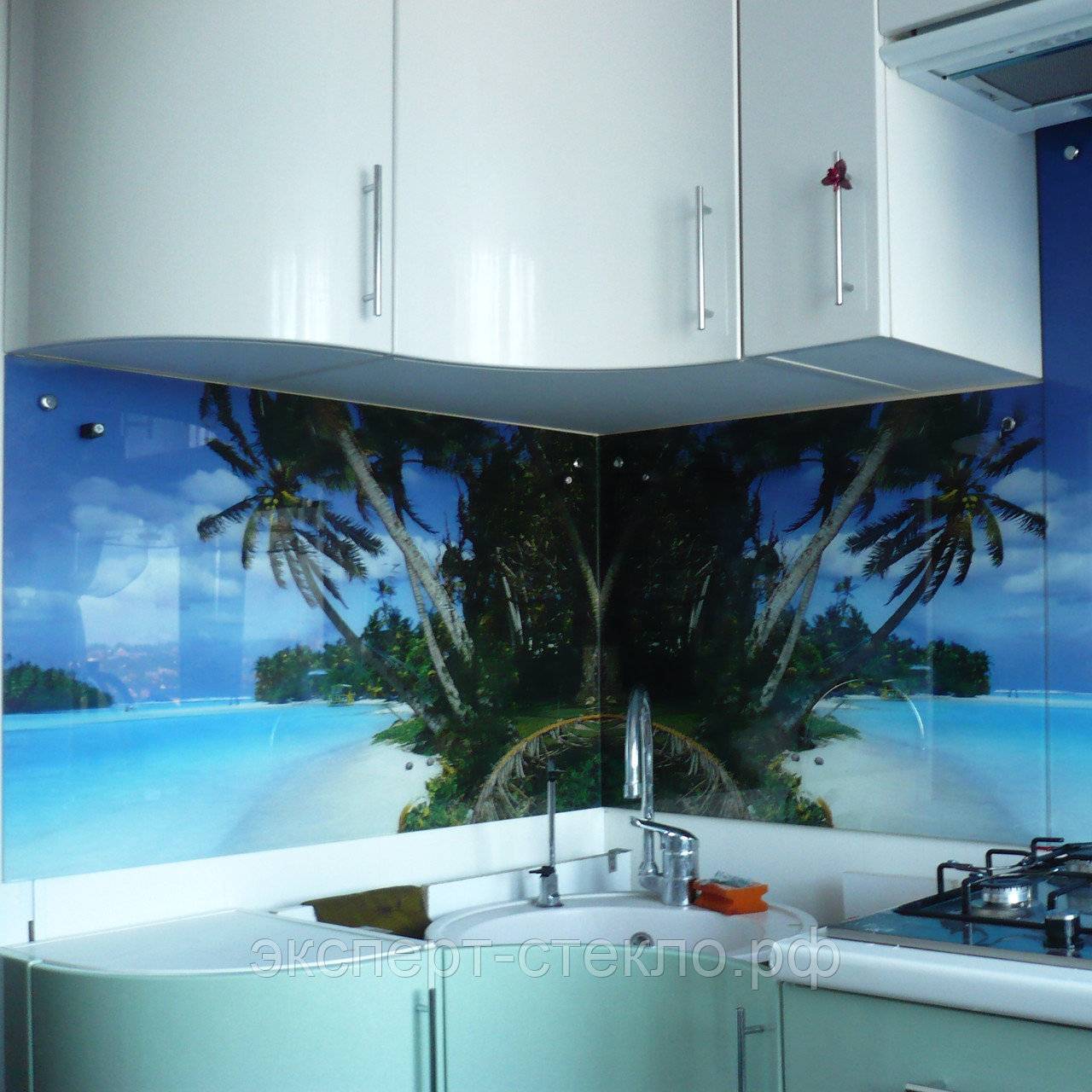 Стеклянные панели для кухни с фотоизображением