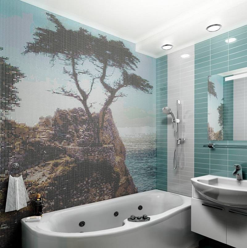 Мозаика в ванной комнате: дизайн +75 фото - «интерьер ванной» » «дизайна интерьера»