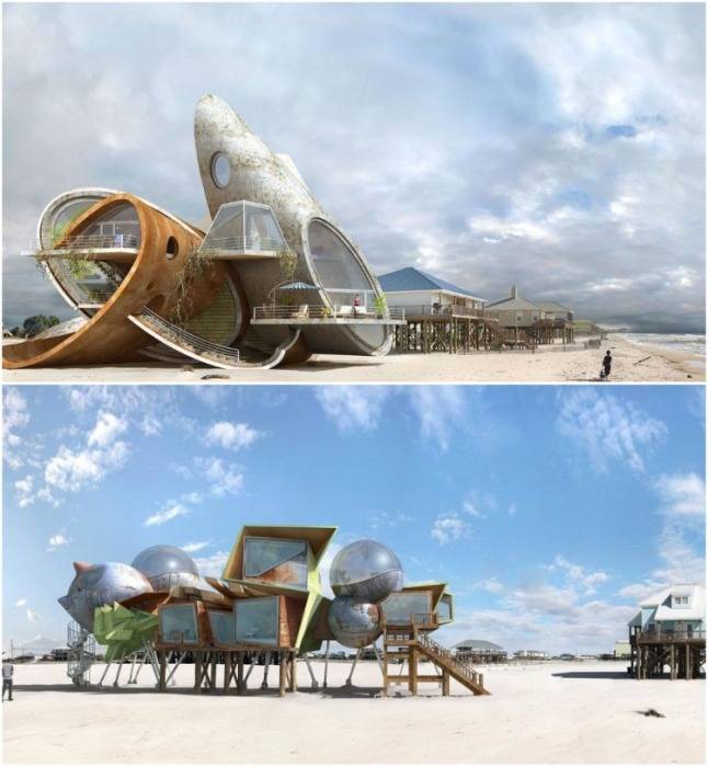 Сюрреалистичные архитектурные проекты от дионисио гонсалеса