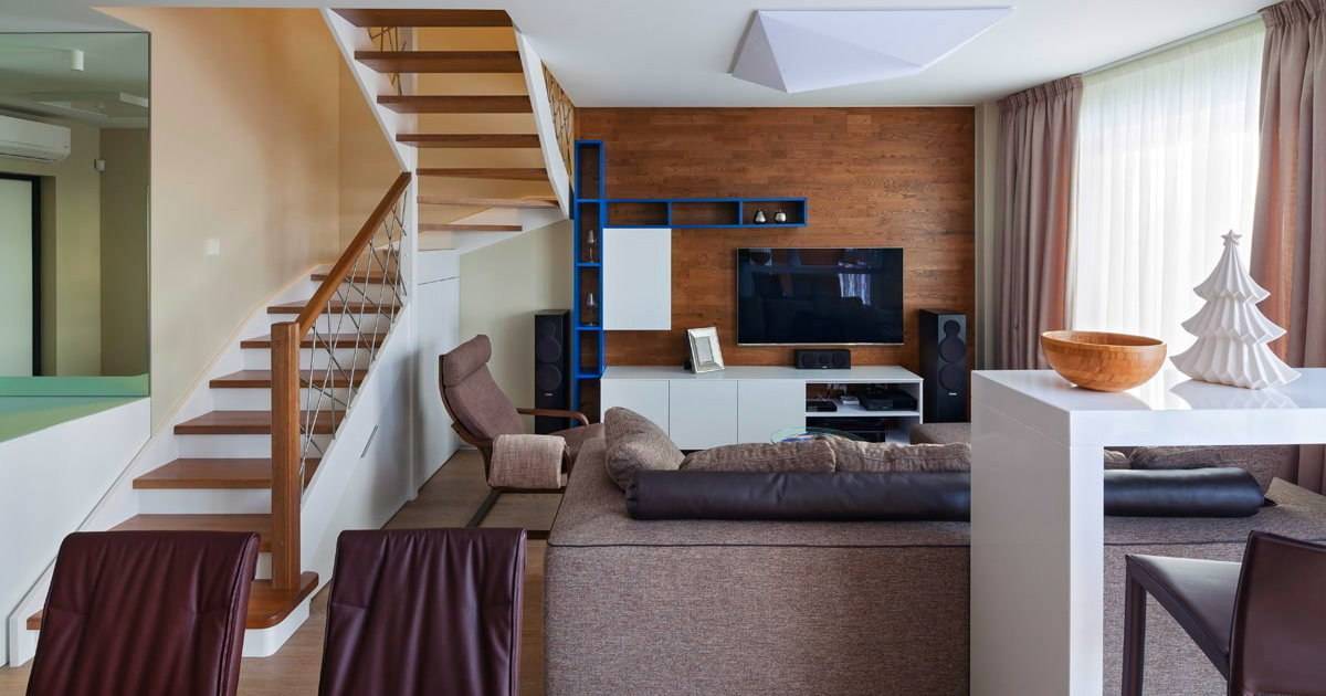 Двухуровневые квартиры - особенности дизайна и планировки (40 фото): оформление интерьера и проект двухэтажной квартиры