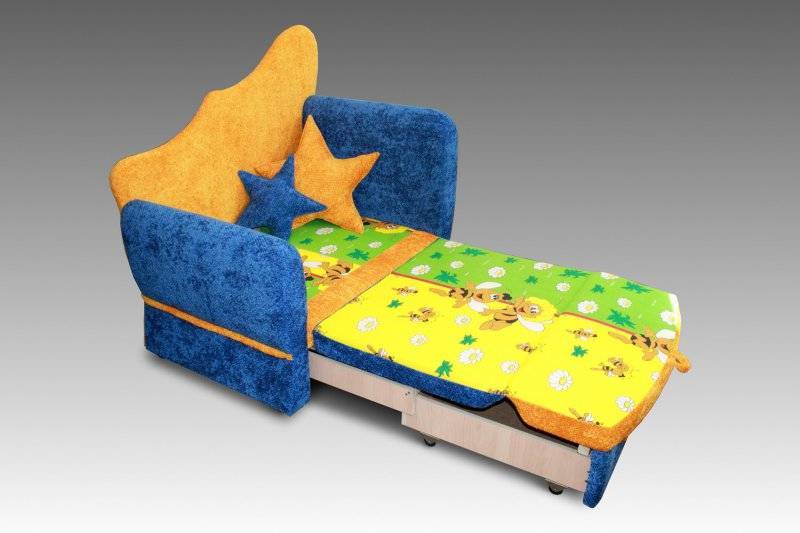 Детский диван-кровать, разновидности конструкций, дизайнерские решения