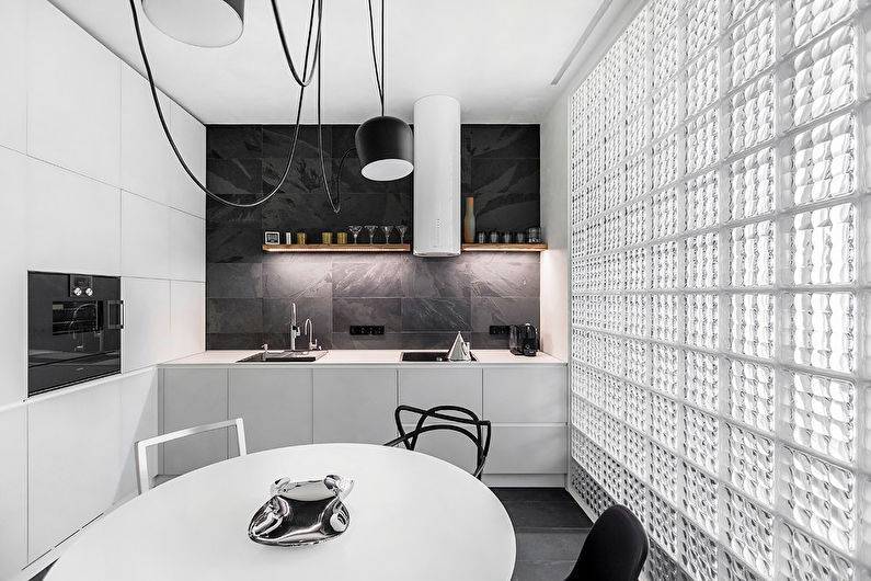 Черно-белый интерьер: 170+ (фото) дизайна спальни/кухни/гостиной