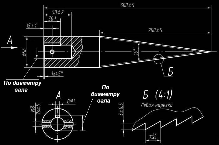 Изготовление дровокола своими руками по чертежам — инструкция