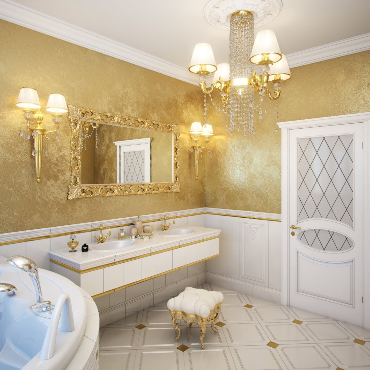 Декоративная штукатурка в ванной комнате своими руками: чем покрыть стены, можно ли делать совмещение с мозаикой, как наносить на бетон и фото видов "короед" и иных