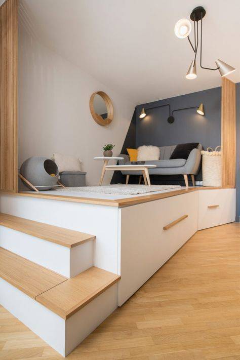 Как обустроить маленькую квартиру, зонирование и цвет стен в малогабаритных квартирах | houzz россия