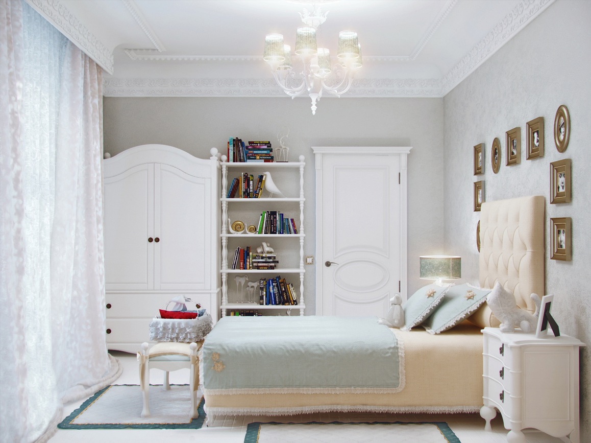 спальня для подростка в классическом стиле
