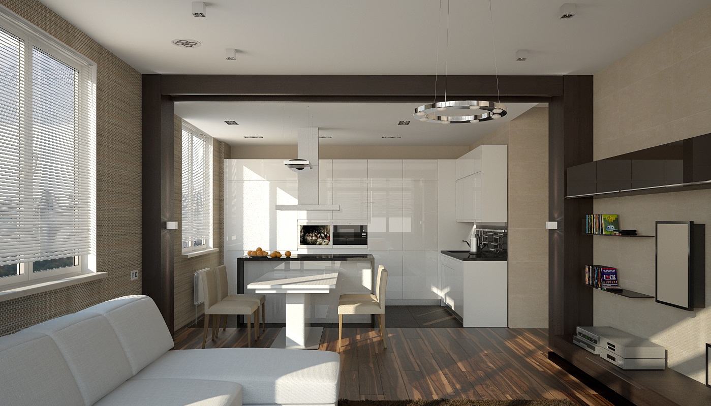 Кухня-гостиная площадью 30 кв.м.: варианты дизайна
