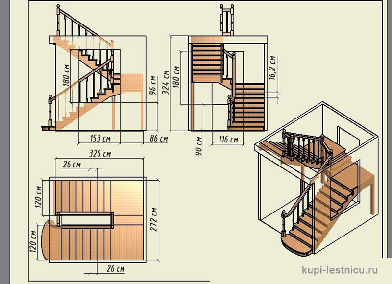 Лестницы на второй этаж в частном доме: размеры, ширина ступеней, оптимальная высота, правила расчета, фото