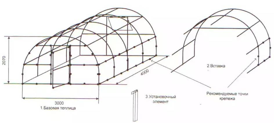 Парник своими руками из профильной трубы и поликарбоната чертежи и размеры