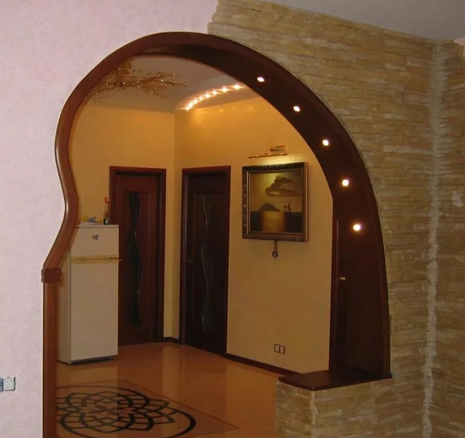 Дверной проём из гипсокартона: прямая конструкция стены, арка, отделка