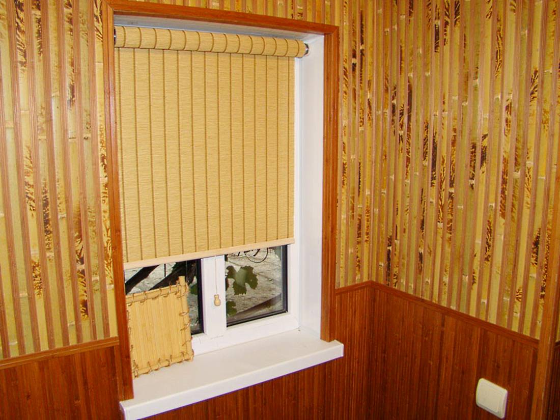 Оклейка стен бамбуковыми обоями - выбор клея и наклейка