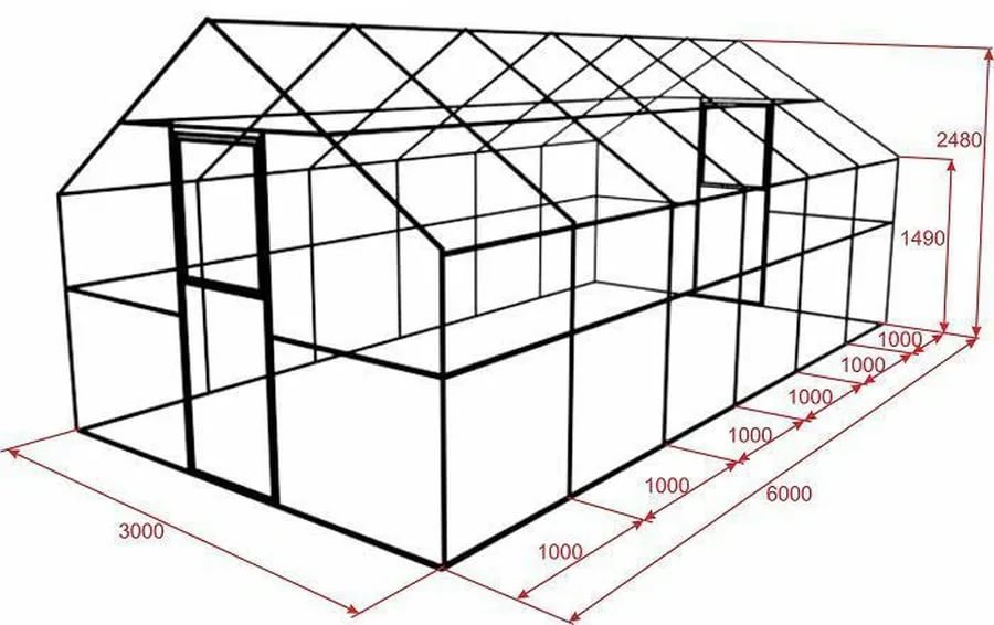 Размеры теплицы из поликарбоната: подбор оптимальной ширины, высоты и длинны. фото, виды, параметры, подбор материалов