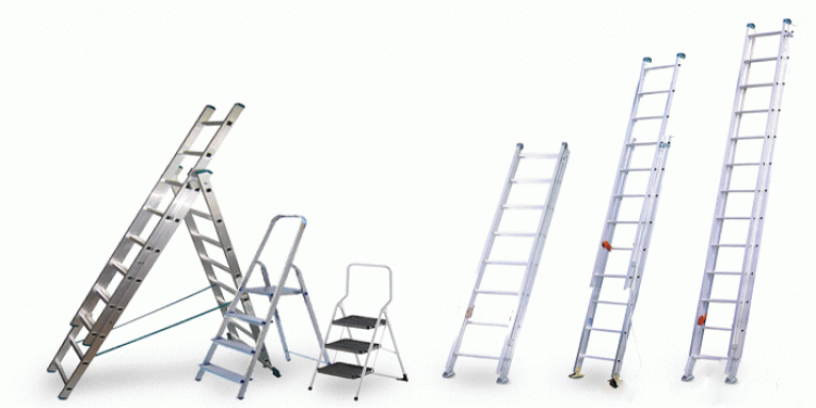 Двухсекционные лестницы-стремянки: алюминиевые, раздвижные, универсальные