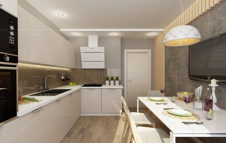 Дизайн кухни 9 кв метров: фото примеры реальных интерьеров