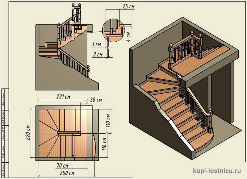 Лестницы для коттеджа и дома на второй этаж: виды, правила выбора лестницы