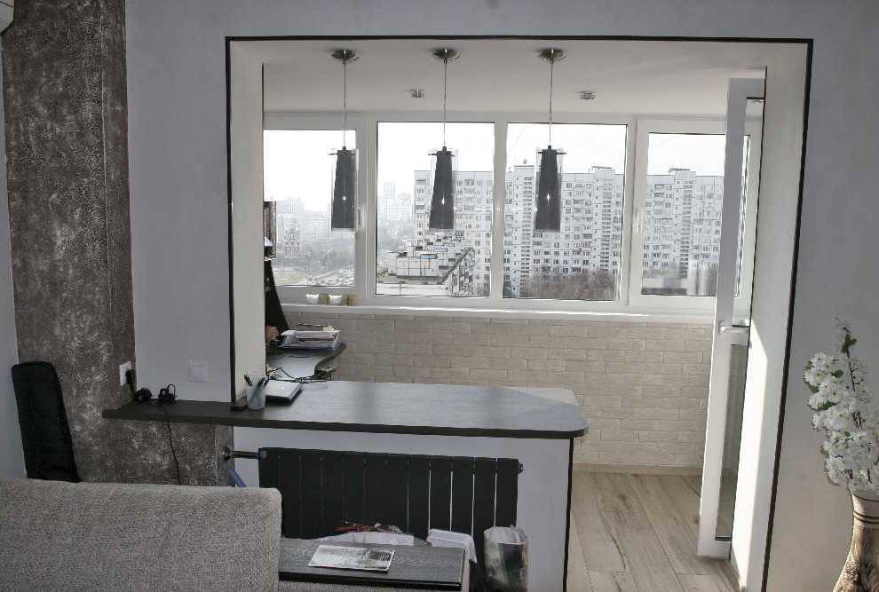 Кухня, совмещенная с балконом: 70 фото идей присоединения балкона, как соединить и как оформить