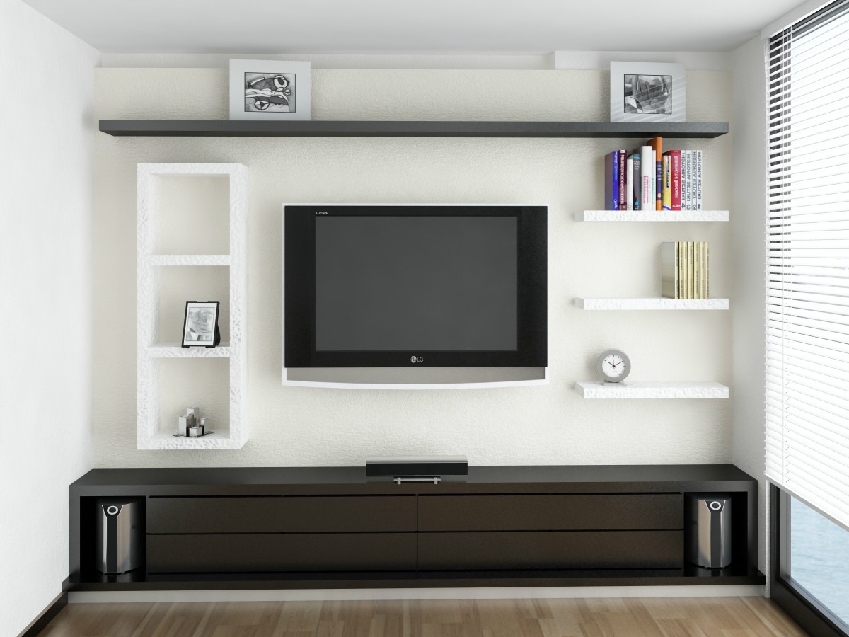 Телевизор в гостиной — правила размещения, варианты установки и советы по креплению телевизоров (85 фото и видео)