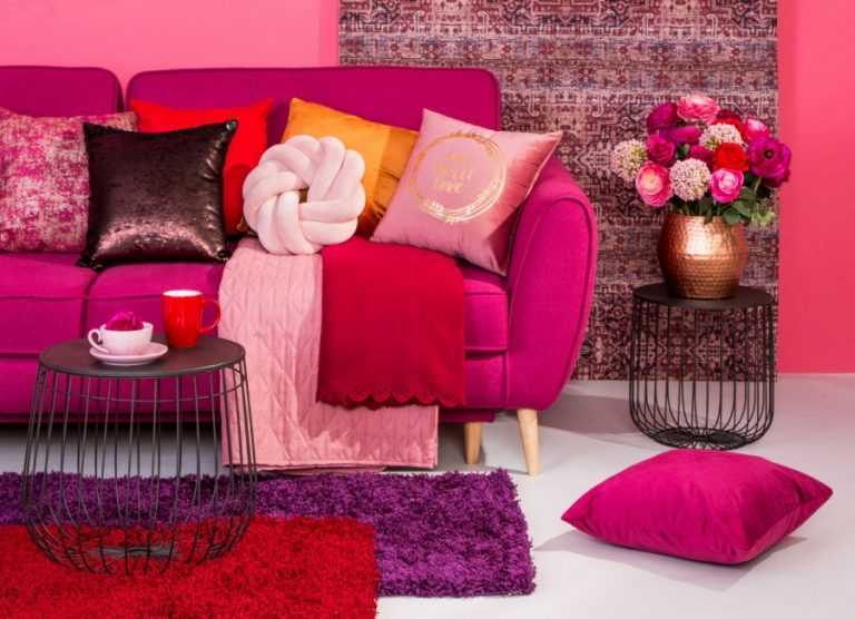 Оформление интерьера в розовом цвете: 75 лучших фото и идей дизайна