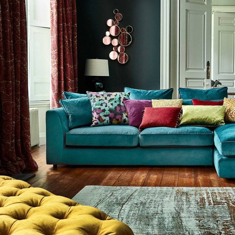 Бирюзовый диван: 130 фото выбора оптимальных сочетаний