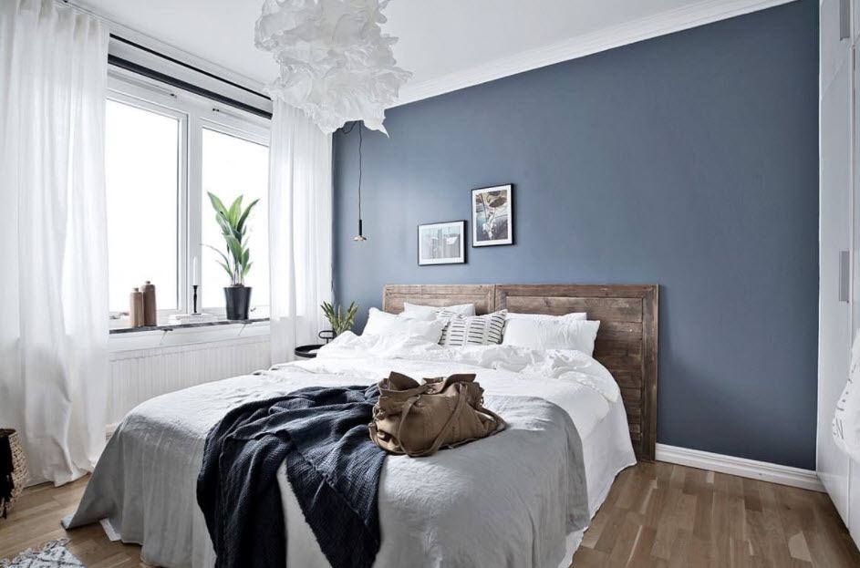 Оформление спальни в синем цвете: подбор стильных решений