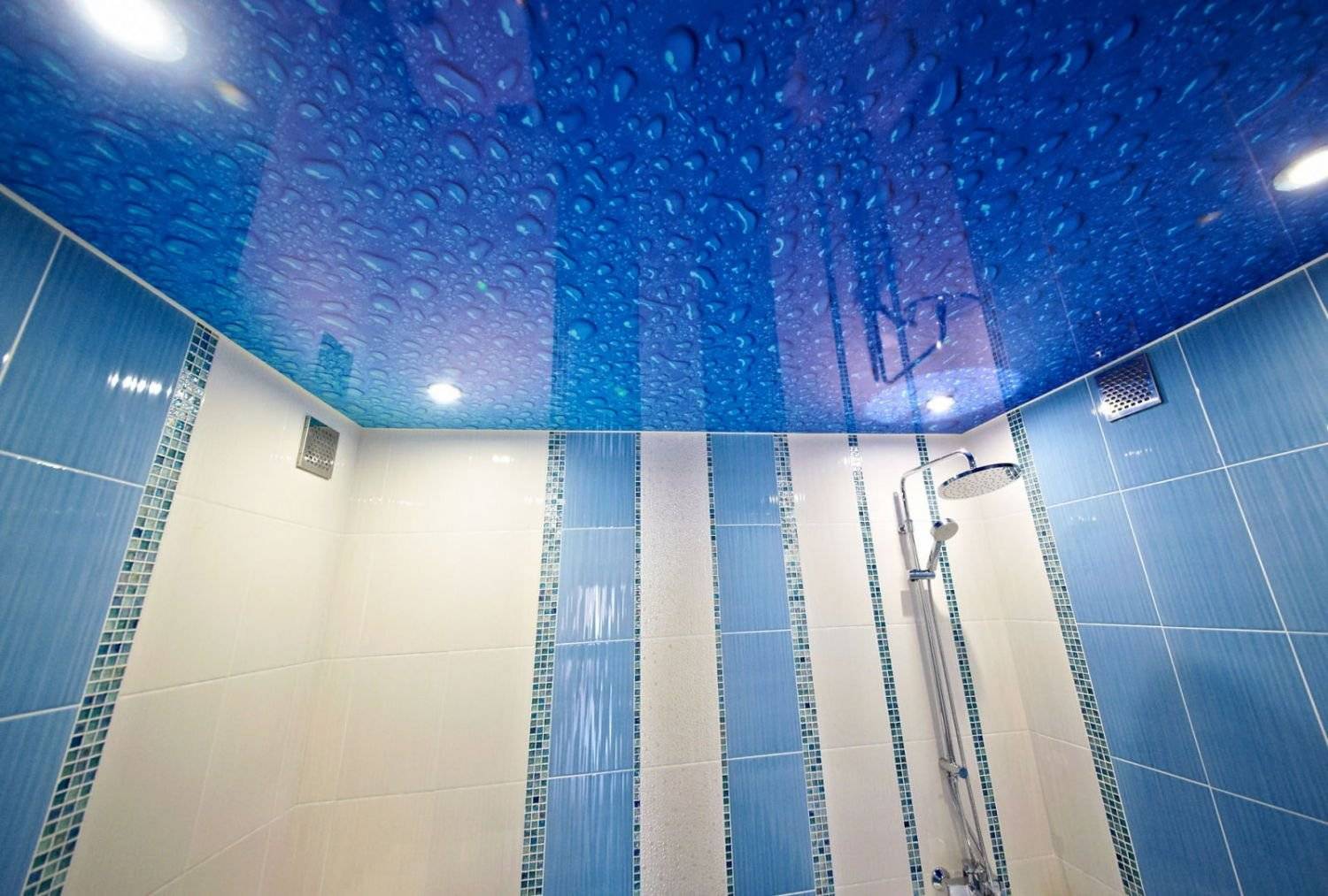Виды потолков для ванной комнаты фото