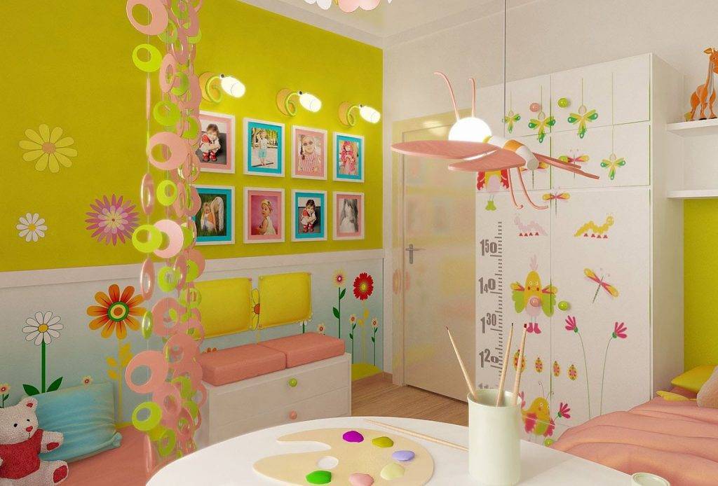 65 идей оформления стен в детской комнате