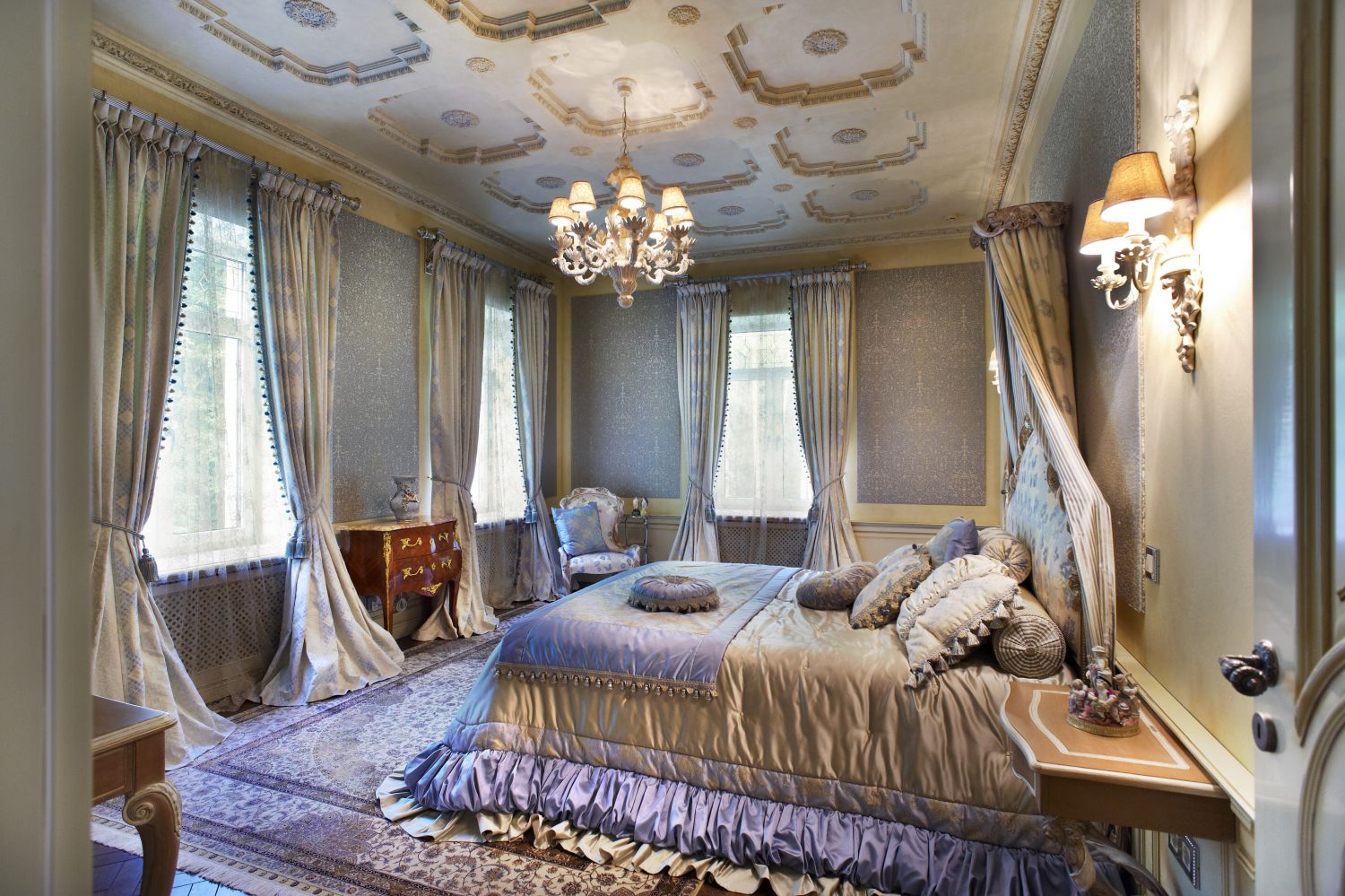 Дизайн интерьера спальни в деревенском стиле: 25 фото