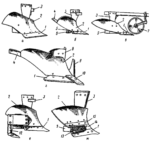 Чертеж лемеха плуга