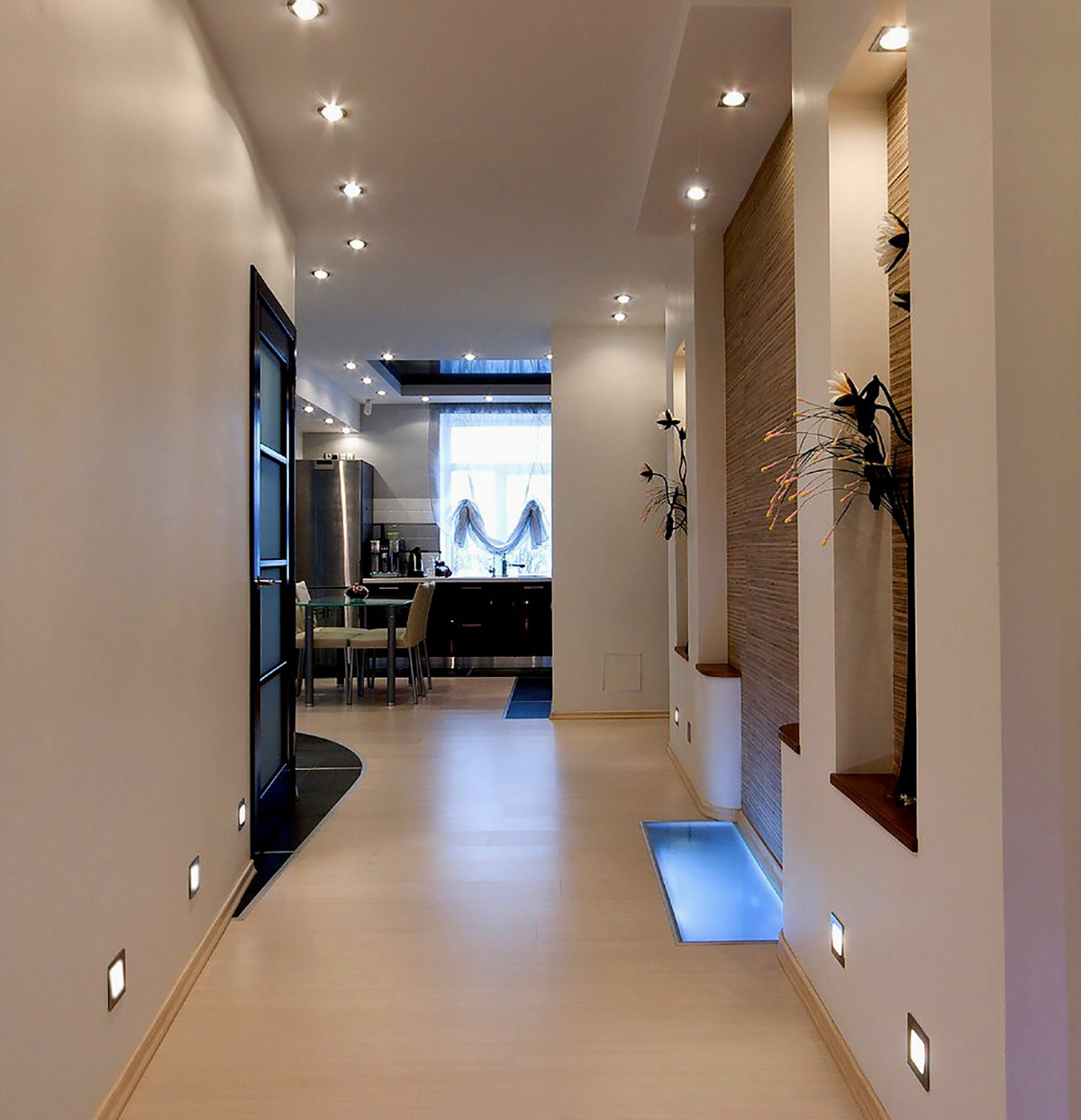 Освещение в коридоре — стильные решения для больших и маленьких квартир (+62 фото)