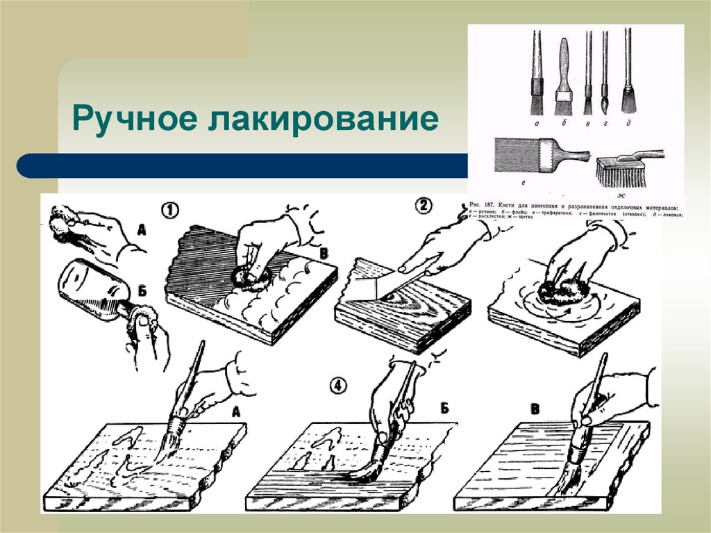 Как нанести рисунок на дерево под лак