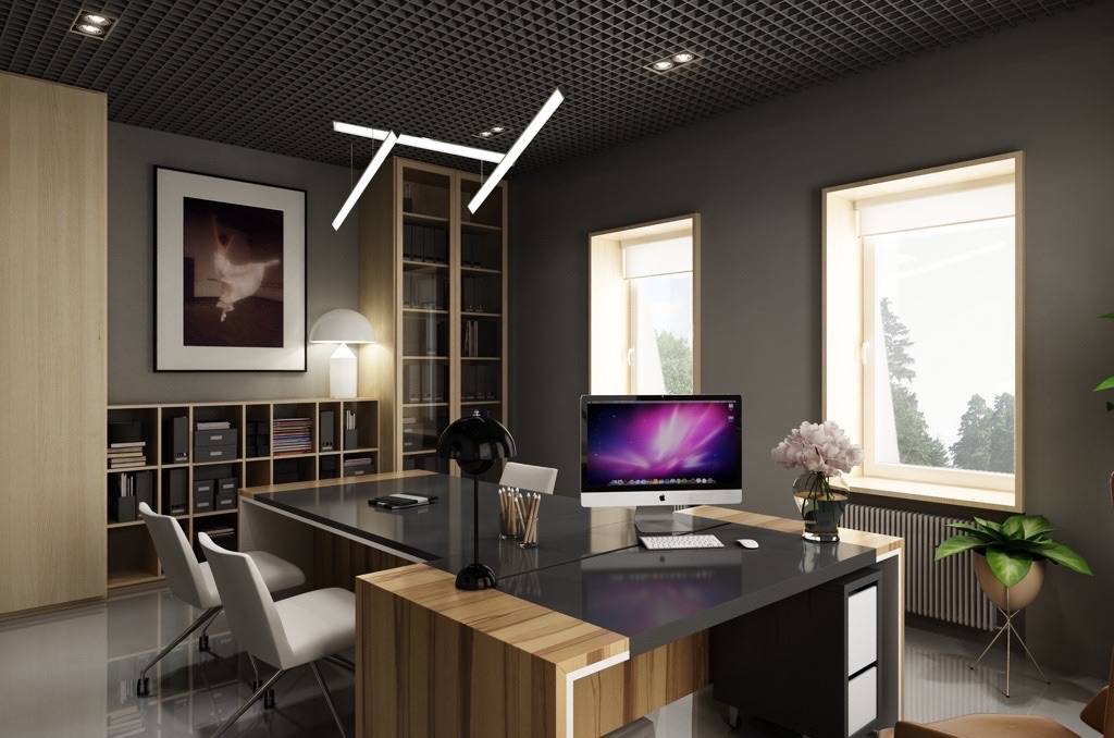 Дизайн интерьера кабинета: в офисе, домашний, оборудуем в доме, стили оформления - английский, классический, современный | ileds.ru